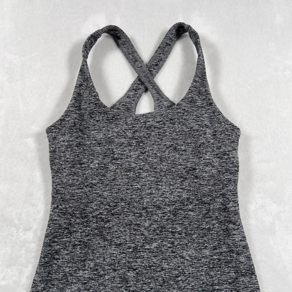 Beyond Yoga Criss Cross Heathered Gray Tank Top Size XS Extra Small - Picture 3 of 12